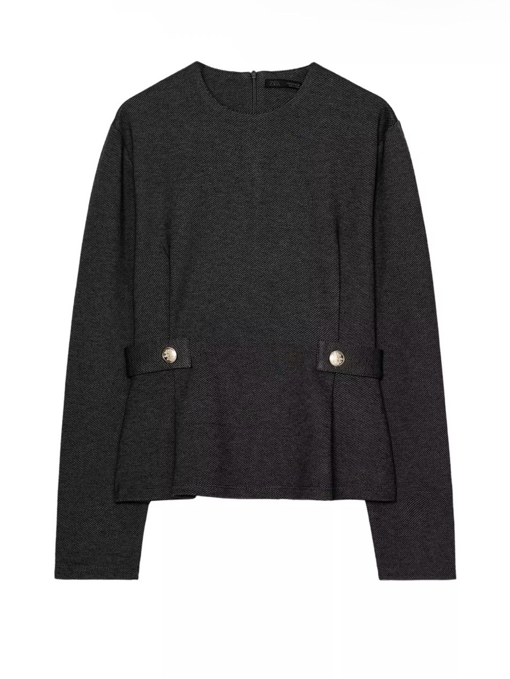 Zara Buttoned Twill Top